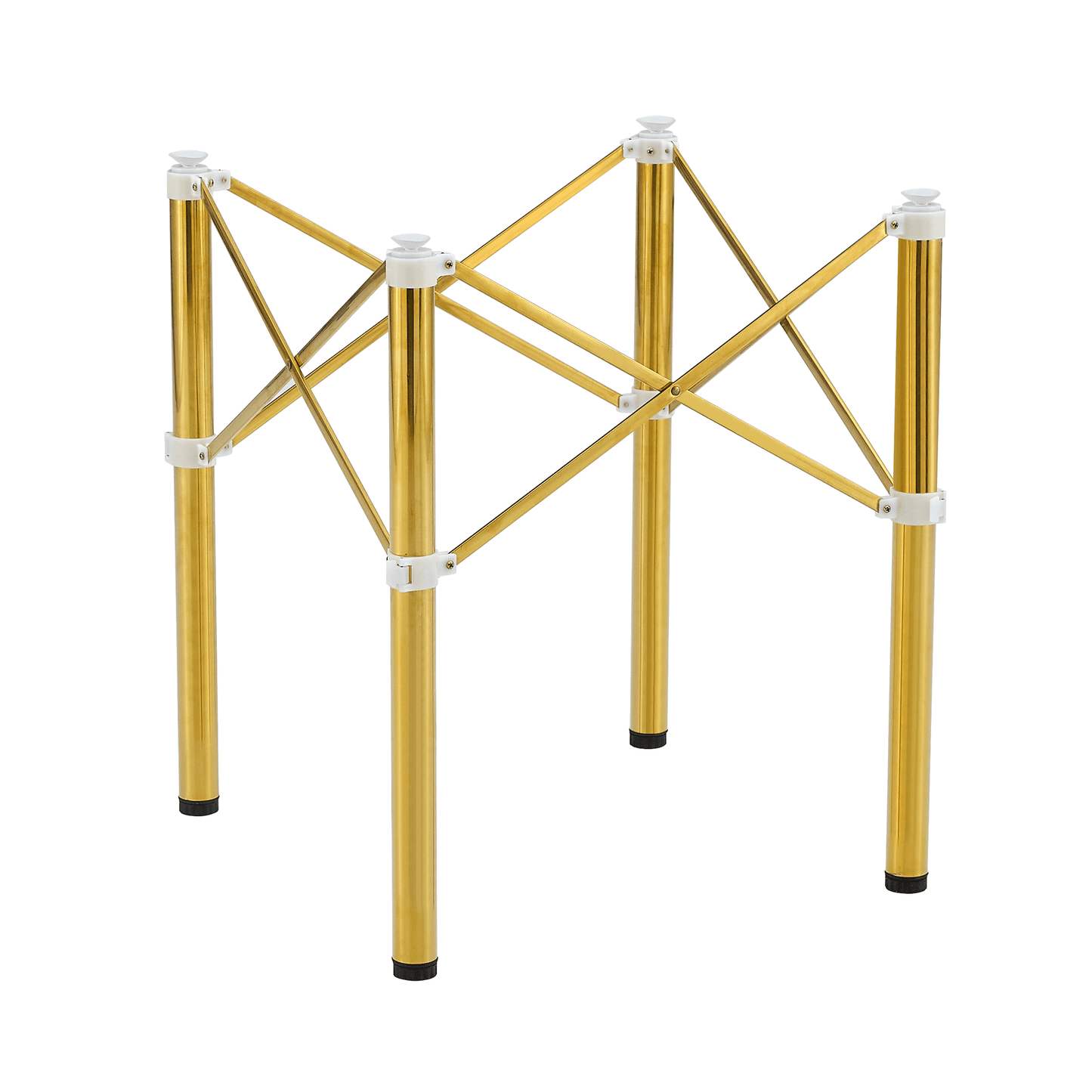 MLNshops Golden Stainless Steel Folding Table Frame
