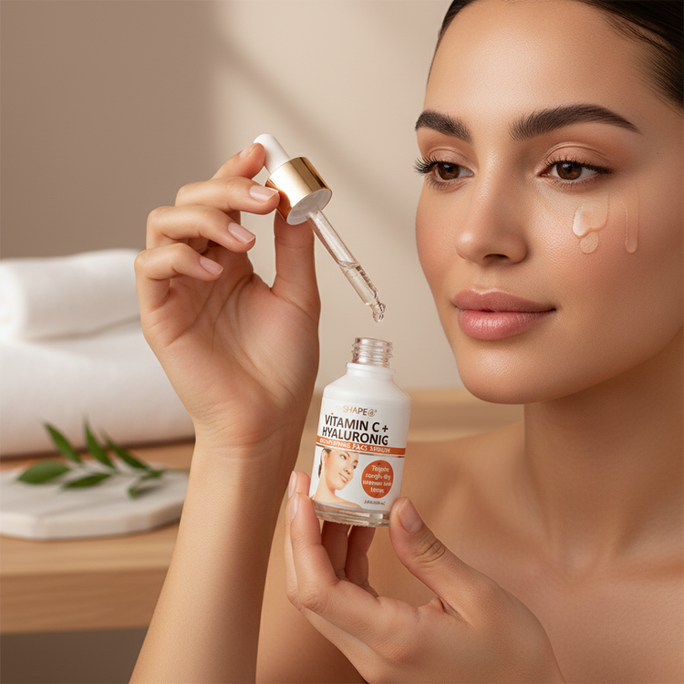 Vitamin C Hyaluronic Acid Serum Brightening Face
