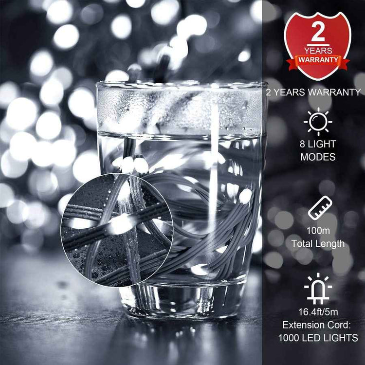 mlnshops 1000 LED Decorative Lights - Christmas Rope Lights