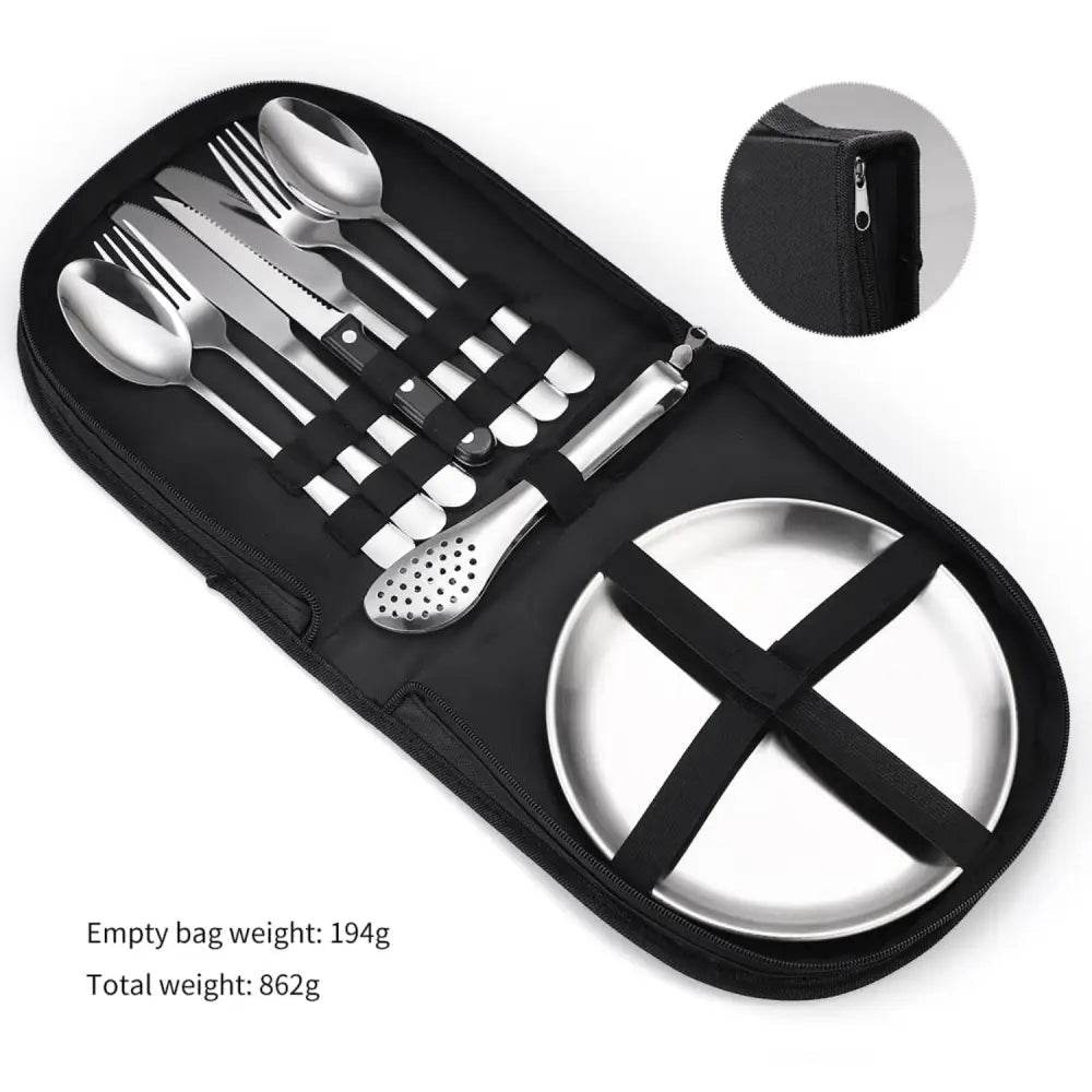 MLNshops 20-Piece Camping Utensil Set for Outdoor Dining