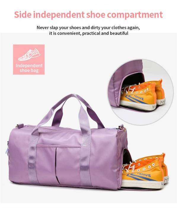 Stylish Unisex Waterproof Yoga Bag – Large Capacity with Dry-Wet Separation for Sports & Travel – Top-Rated Purple Favorite