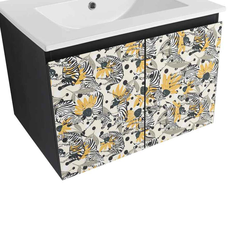 MLNshops 24 Inch Bathroom Vanity Door Panel with Artistic Design