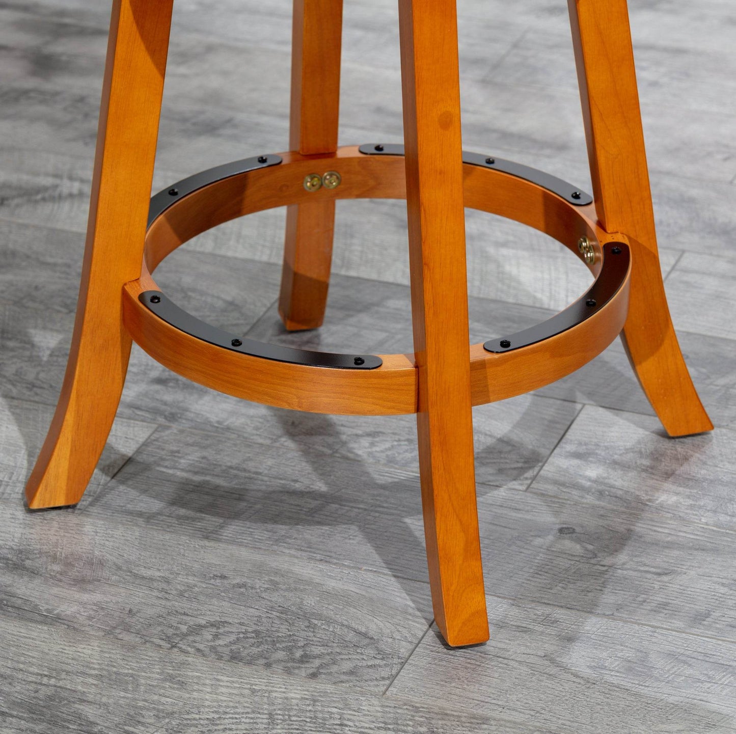 MLNshops 24 Inch Counter Height Swivel Stool with Cushion