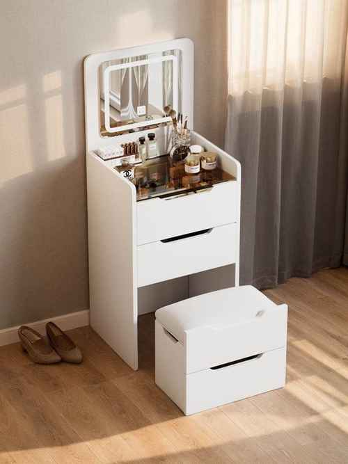 MLNshops 3 in 1 Vanity Table for Small Spaces - Compact Dressing Desk