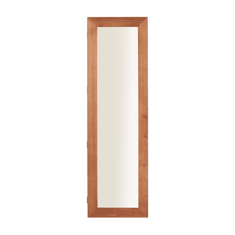 Full-length mirror, wood frame, jewelry storage