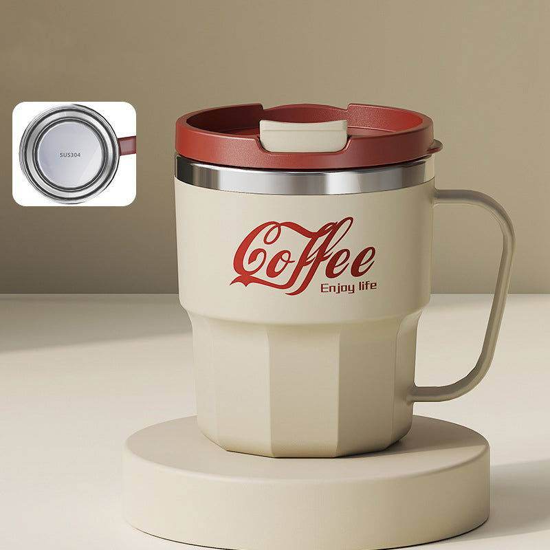304 Stainless Steel Coffee And Cola Water Absorbing Cup beige 400ml