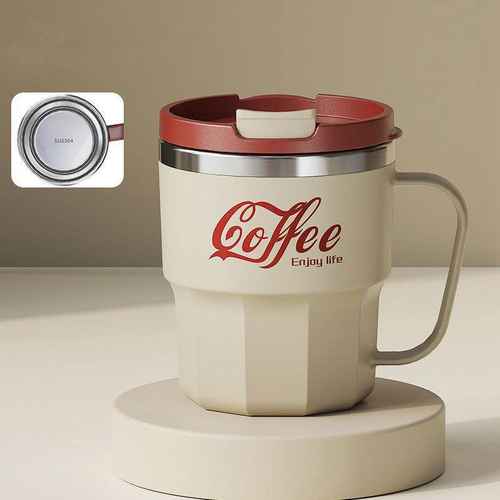 304 Stainless Steel Coffee And Cola Water Absorbing Cup beige 400ml