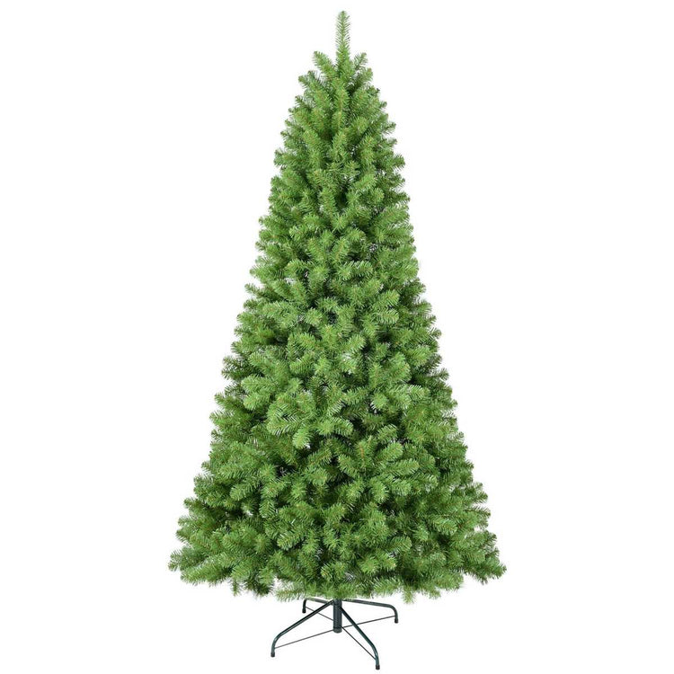 6 ft artificial Christmas tree with 760 tips on a white background