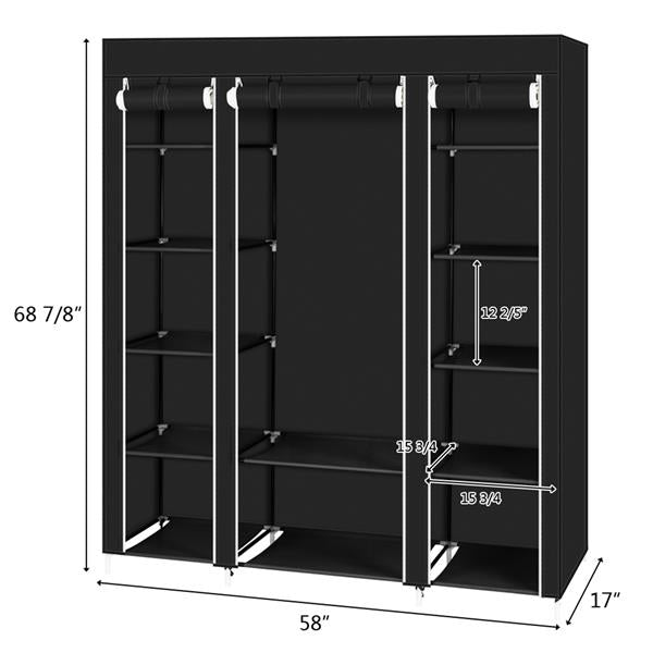 Sturdy 69" Portable Clothes Closet Wardrobe | MLNshops - MLNshops