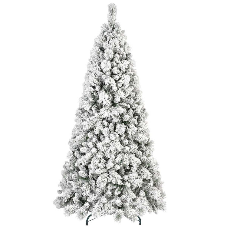 4 ft flocked Christmas tree with 350 tips on a white background