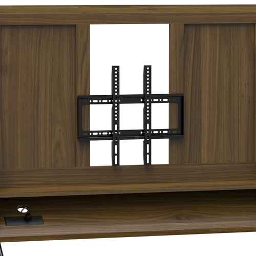 Close-up of universal TV mount bracket on Adjustable Mobile TV Stand with Mount - Adjustable Cart for secure screen installation.