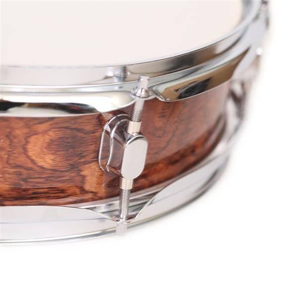 13 x 3.5" Snare Drum Poplar Wood Drum Percussion Set Tiger Stripes