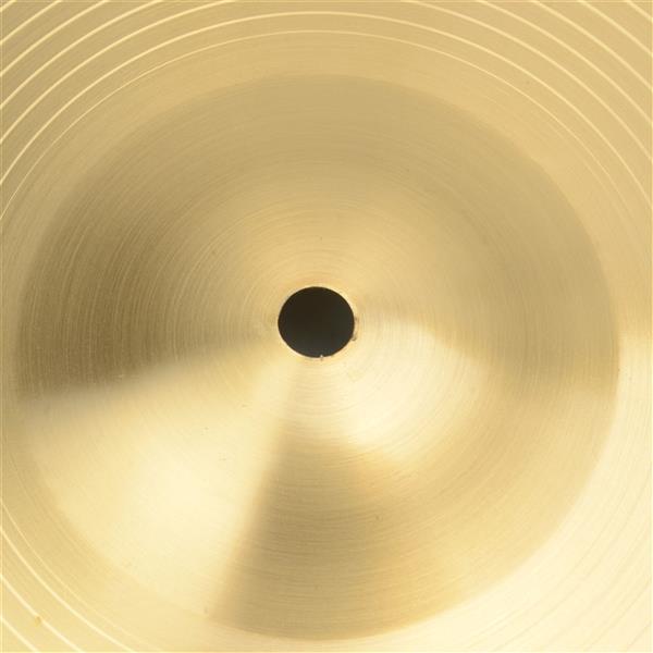 Professional 16" 0.7mm Copper Alloy Crash Cymbal for Drum Set Golden