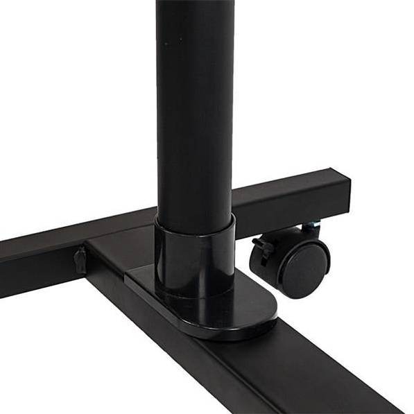 MLNshops Adjustable Rolling Computer Desk - Black Design