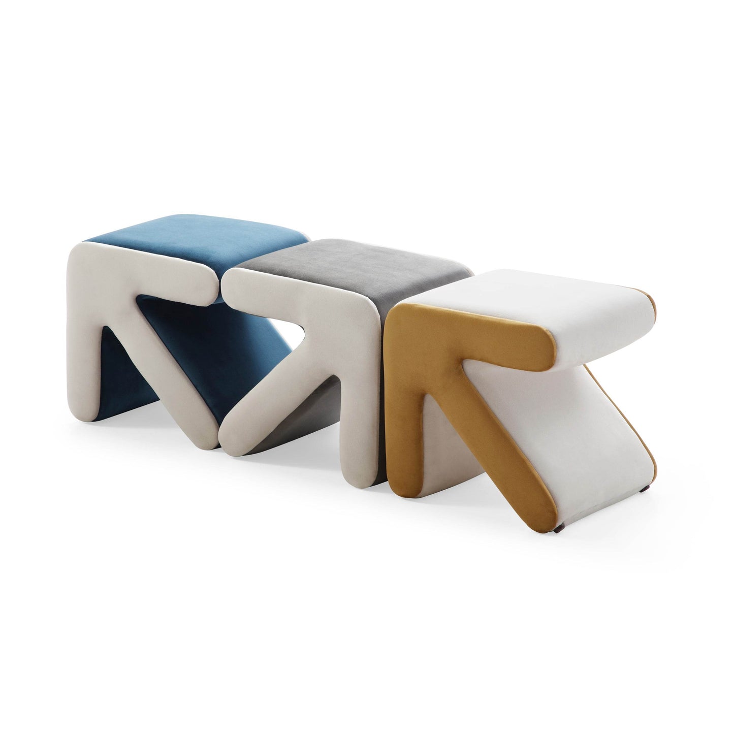 MLNshops Arrow Design Kids Stool Modern Seat Bench