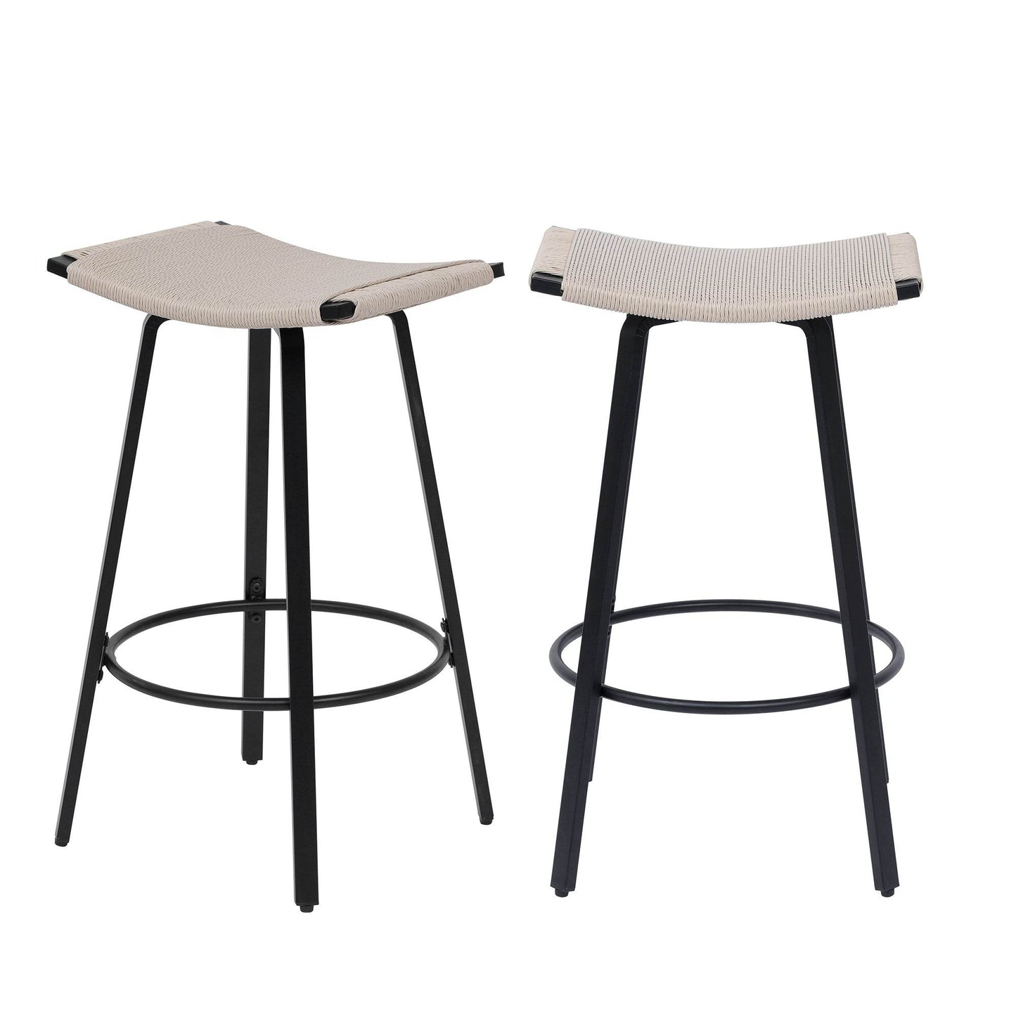 MLNshops Backless Counter Height Bar Stools Set of 2 - MLNshops