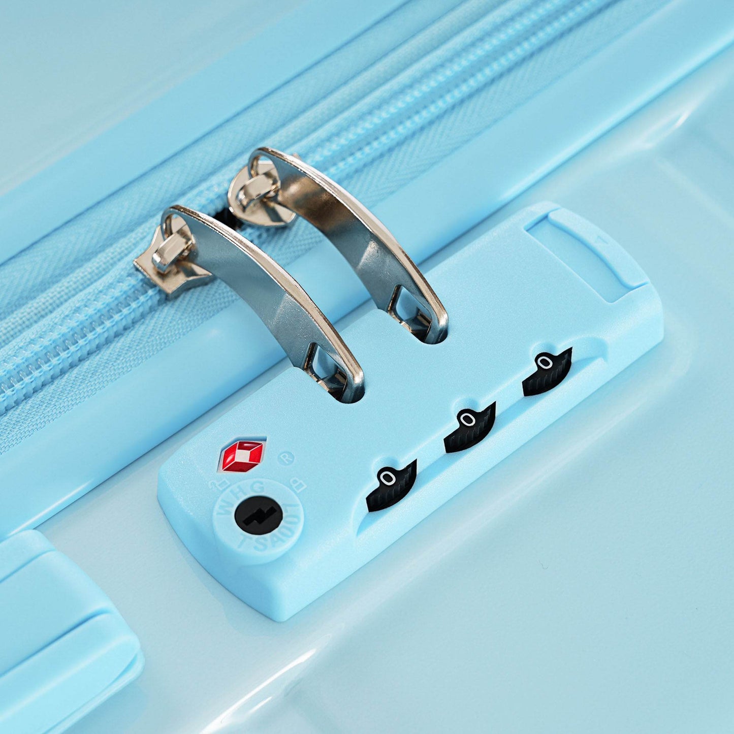 MLNshops Spinner Luggage Set with USB Port - Gradient Blue