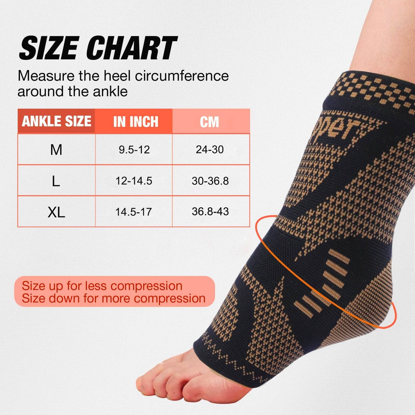 mlnshops Copper Ankle Support Socks