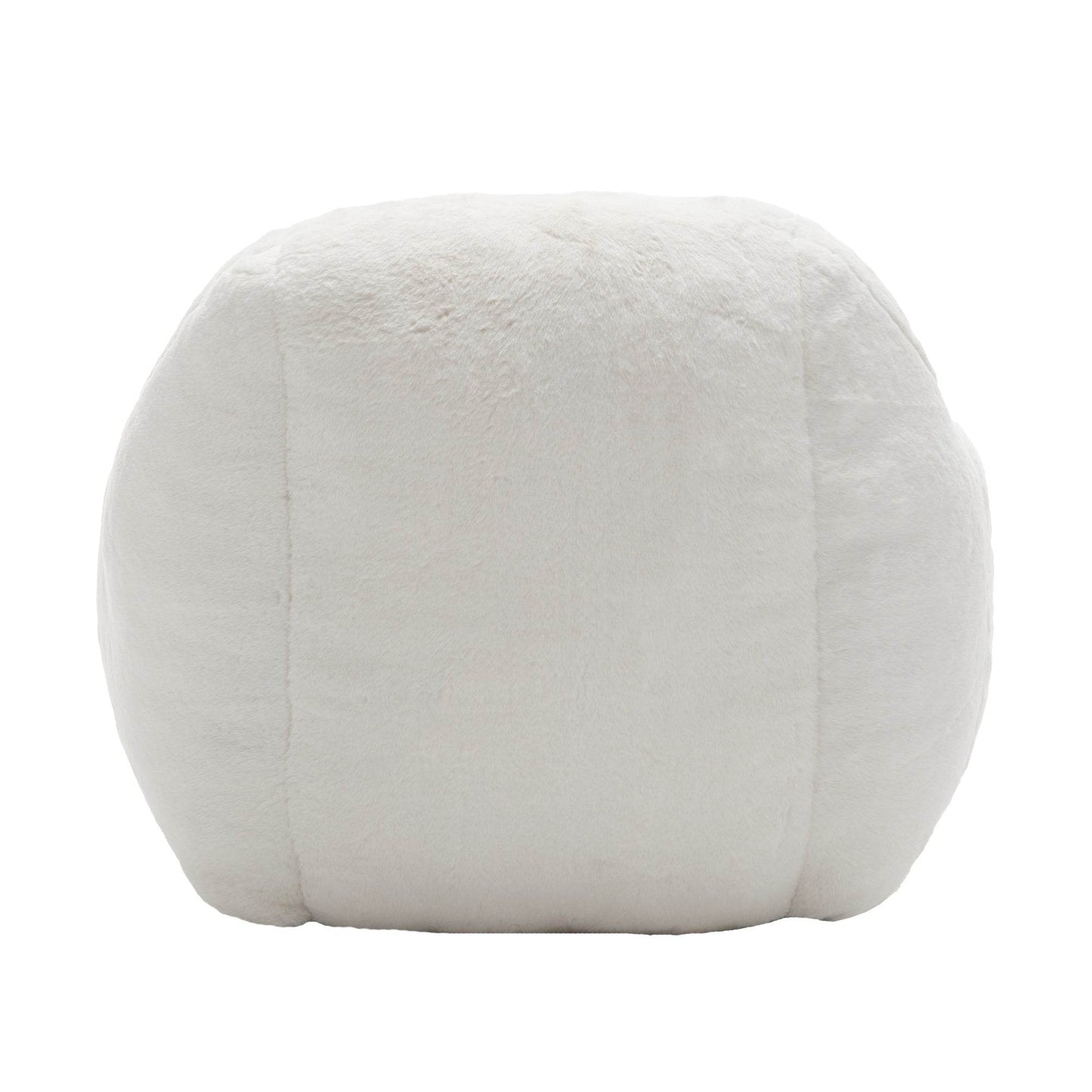 MLNshops Plush Faux Fur white bean bag chair - Cozy