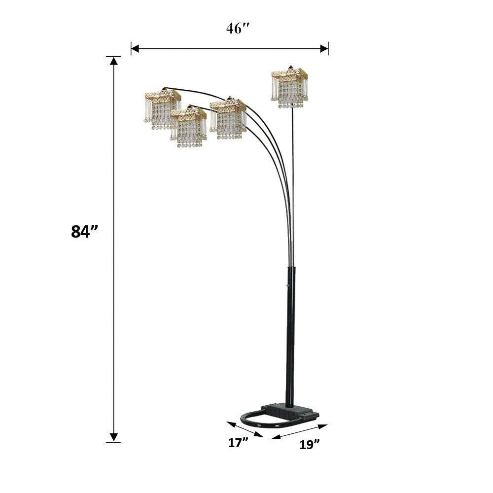 MLNshops Crystal Arch Floor Lamp for Elegant Lighting - MLNshops