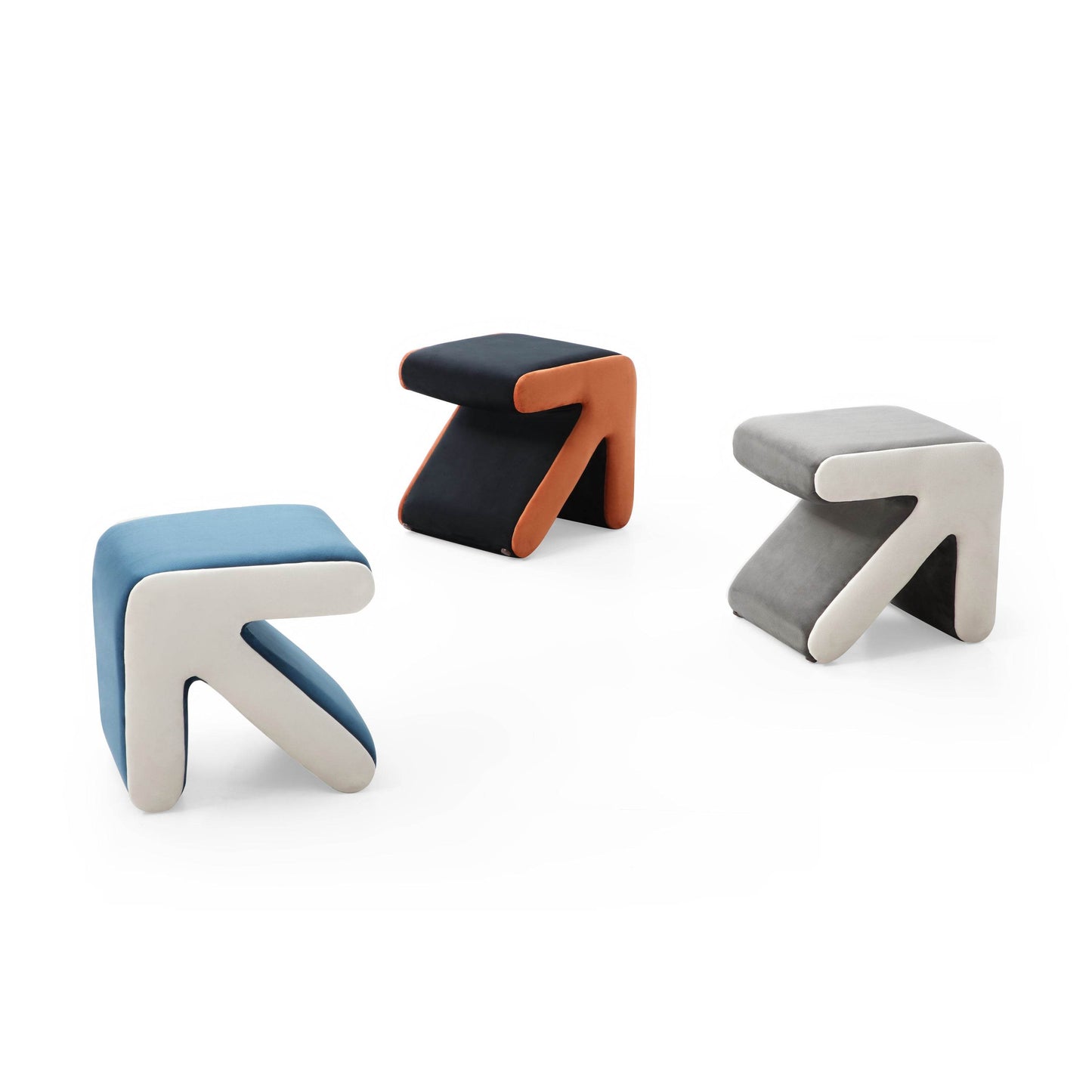 MLNshops Decorative Velvet Footrest for Bedroom Bench