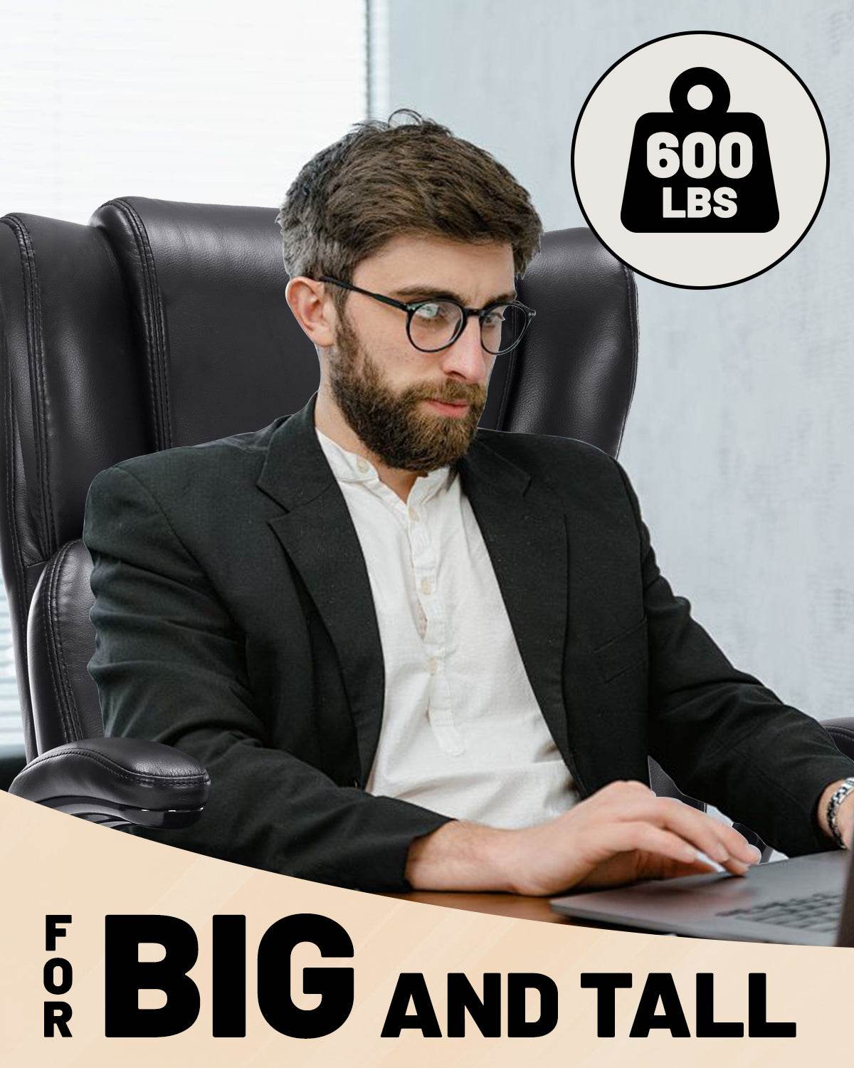 MLNshops Executive Office Chair with Thigh Exerciser