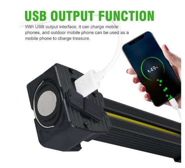 New multi-functional COB work light led inspection light with magnet cold light + warm light + red camping light - MLNshops