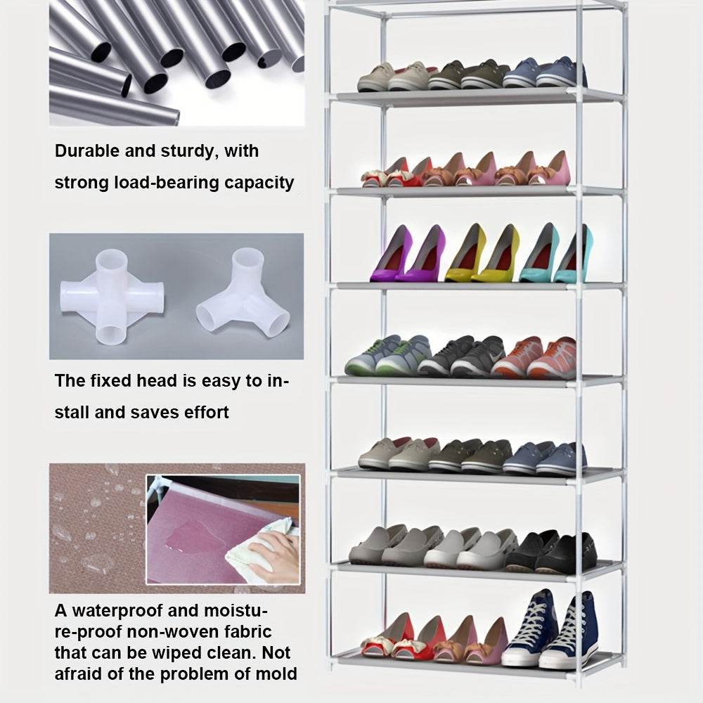 mlnshops Space-Saving Shoe Rack with Cover Organizer