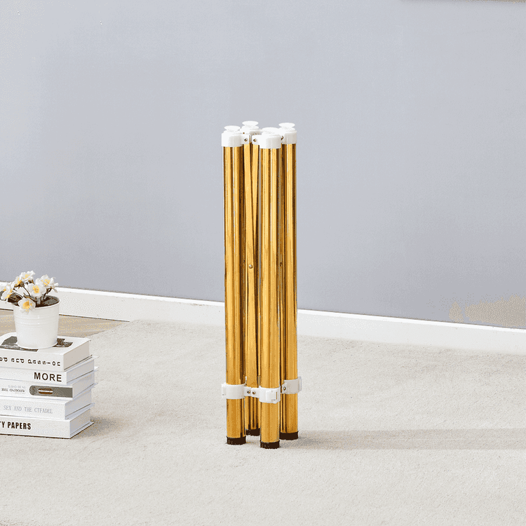 MLNshops Golden Stainless Steel Folding Table Frame