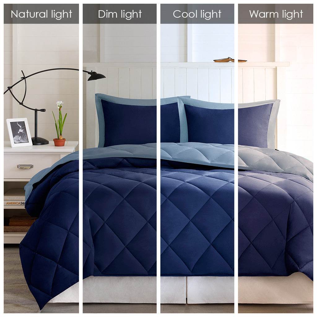 MLNshops Reversible full queen diamond quilted comforter