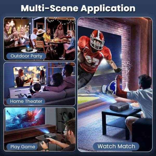 MLNshops Home Theater Projector for Outdoors