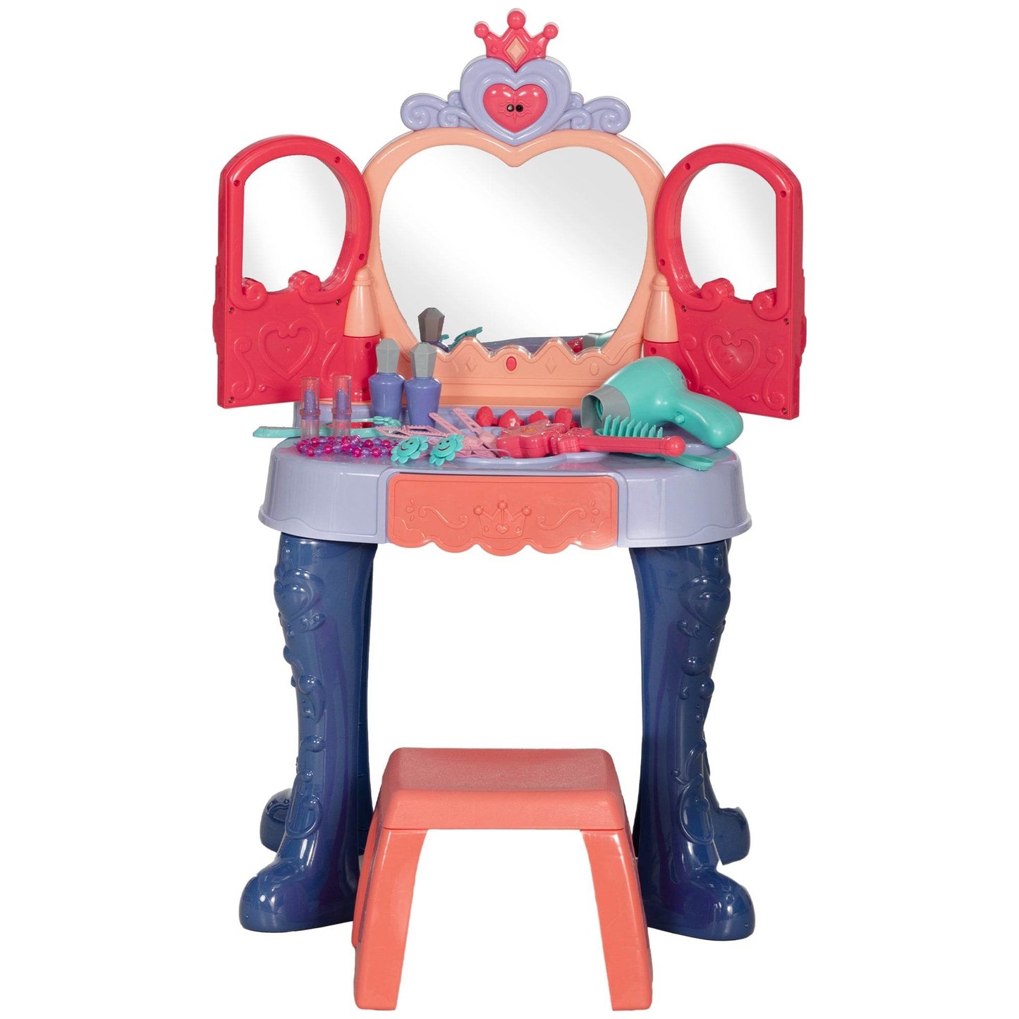 MLNshops Kids Makeup Table with Accessories Set - MLNshops