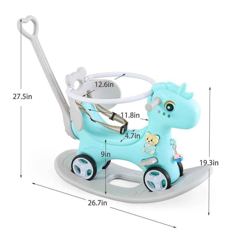 MLNshops Kids Rocking Toy with Backrest - Fun & Safe Ride