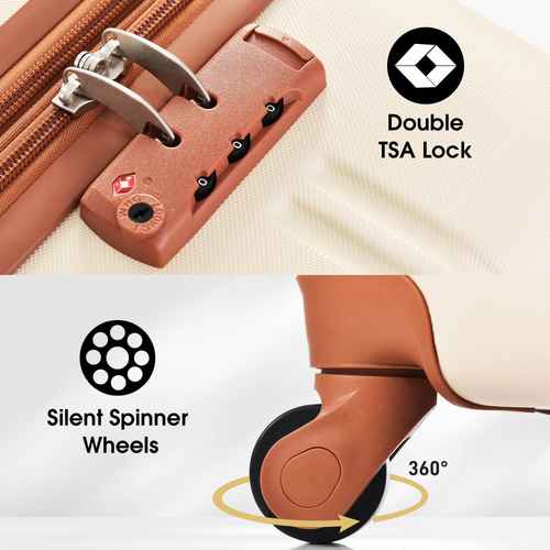 MLNshops 3 Piece Luggage Set with TSA Lock - Durable