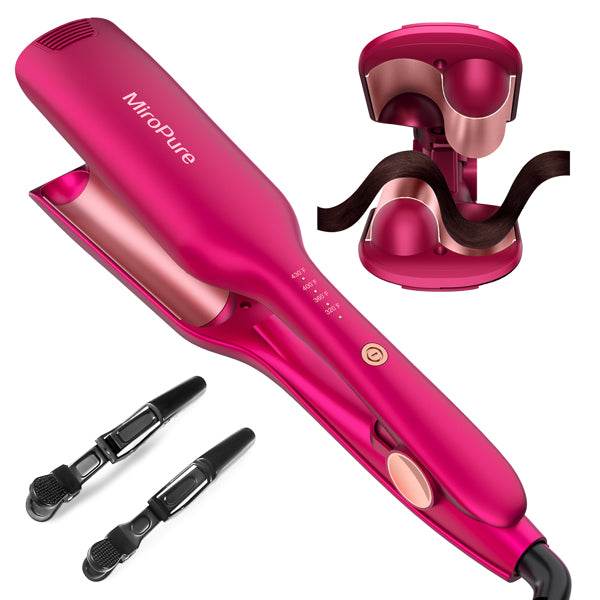 mlnshops 2 Barrel Curling Iron for Waves - Hair Crimper