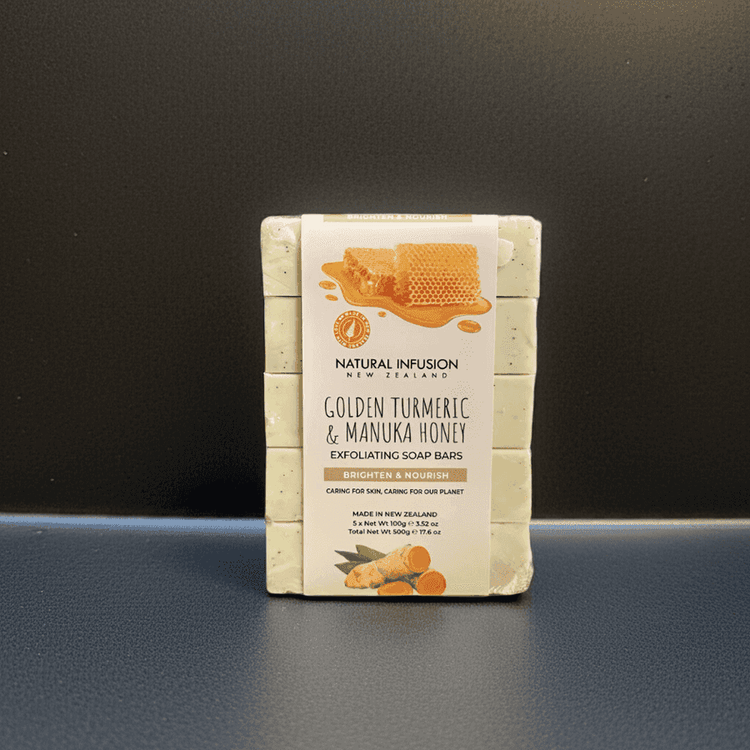 MLNshops Turmeric Manuka Honey Soap Bar - Exfoliating & Nourishing