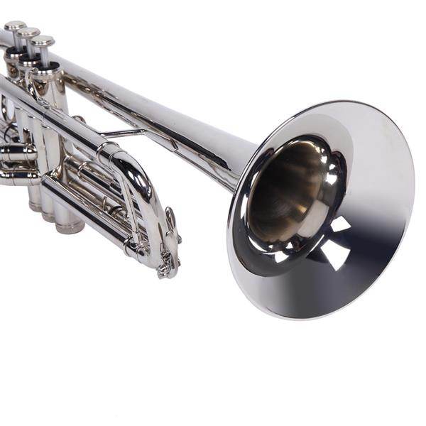 mlnshops Nickel Plated Trumpet Set with Durable Finish