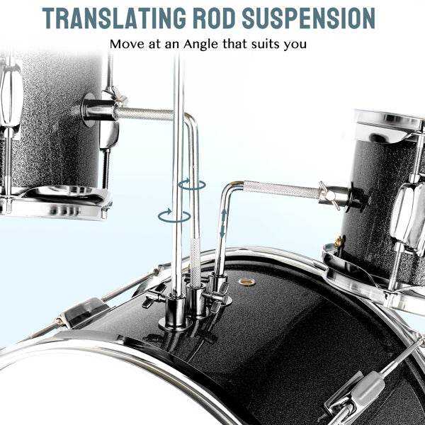 mlnshops kids drum set with stool - 3-Piece Starter Kit