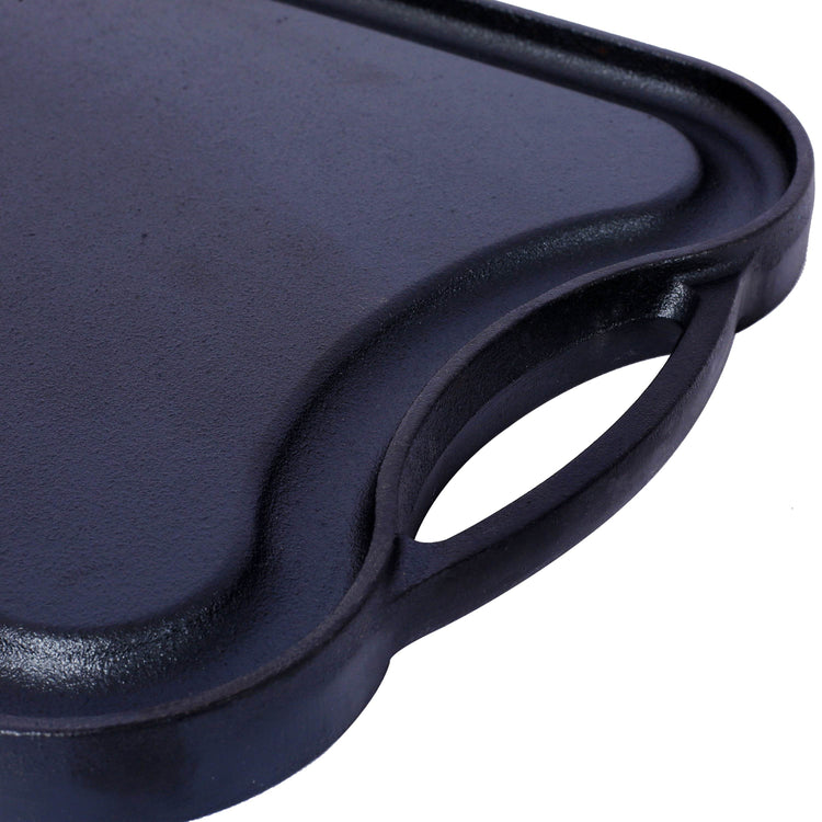 MLNshops Pre-Seasoned Cast Iron Grill Griddle BBQ