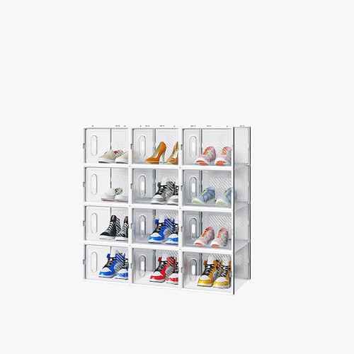 mlnshops 12 Piece Shoe Box Set Organizer for Home