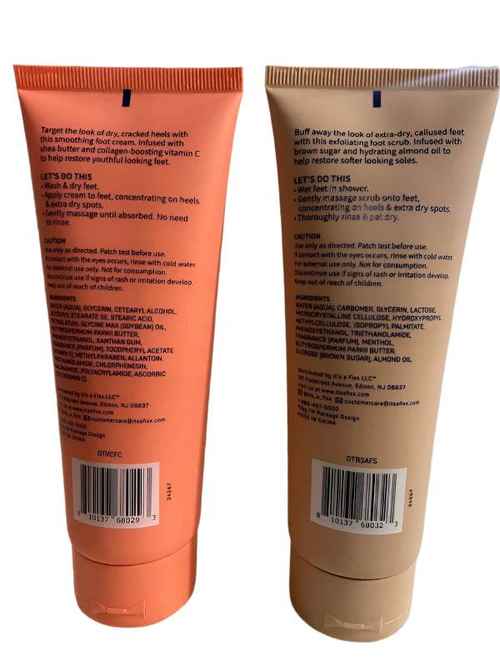 MLNshops Spa Essentials Foot Scrub and Cream Set