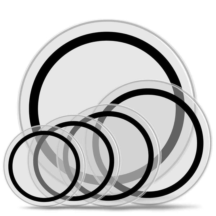 mlnshops Transparent Drum Heads Set for Superior Sound