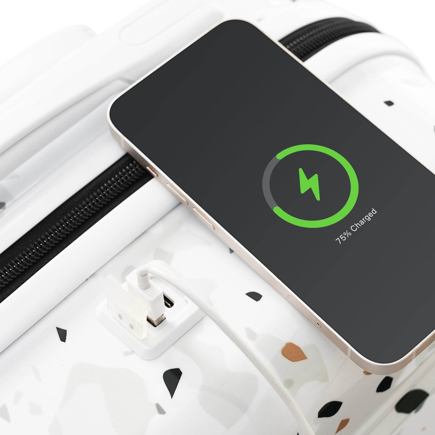 MLNshops 3 Piece Hard Shell Luggage Set with USB Port - MLNshops