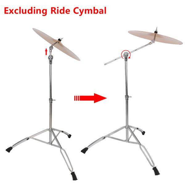 mlnshops Chrome Boom Stand percussion cymbal holder adapter