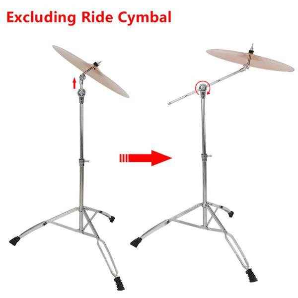 mlnshops Chrome Boom Stand percussion cymbal holder adapter