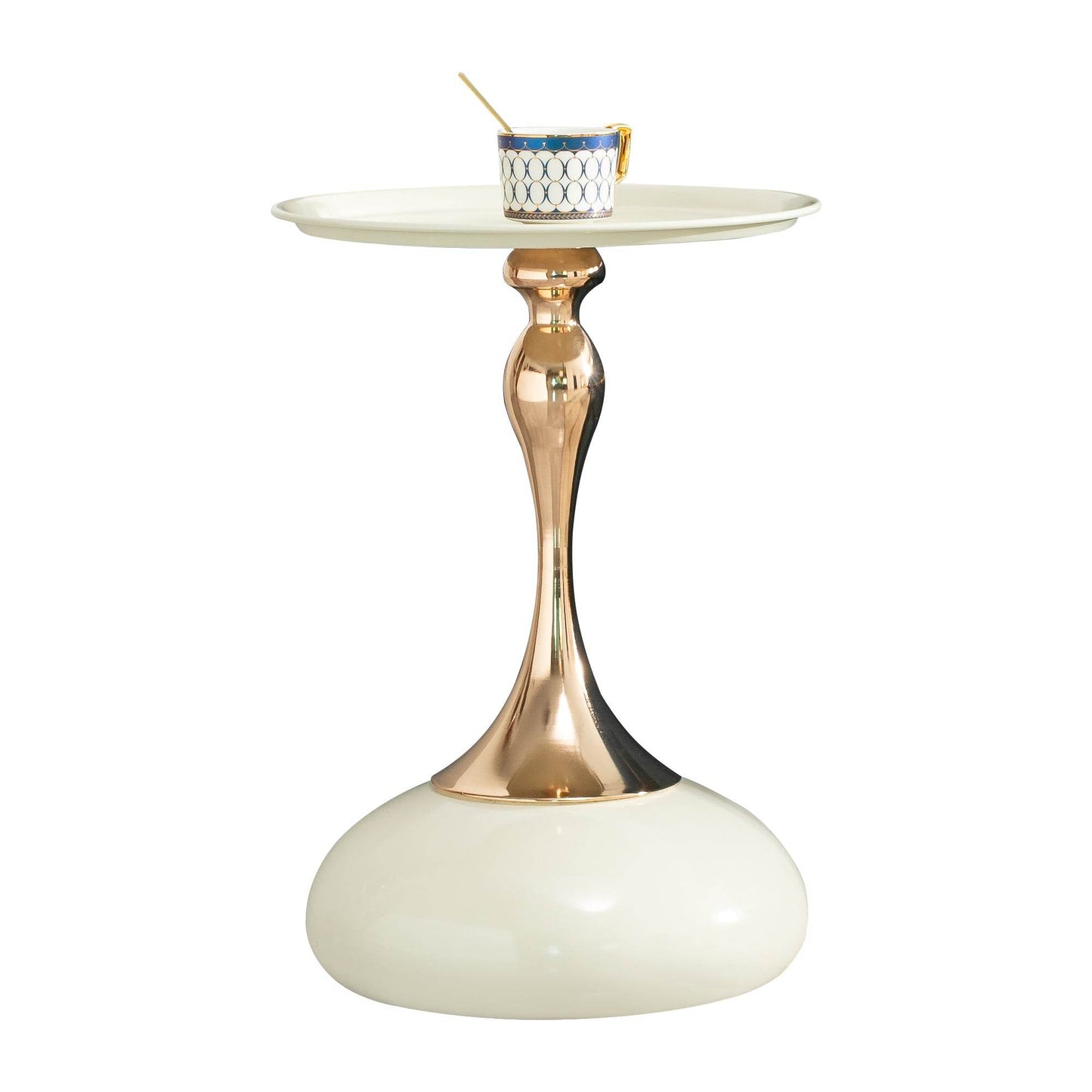 MLNshops Compact Round Accent Table with Modern Design