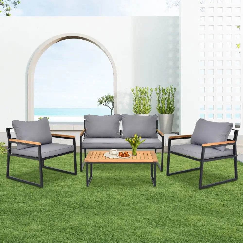 MLNshops Outdoor Patio Lounge Set with Cushions