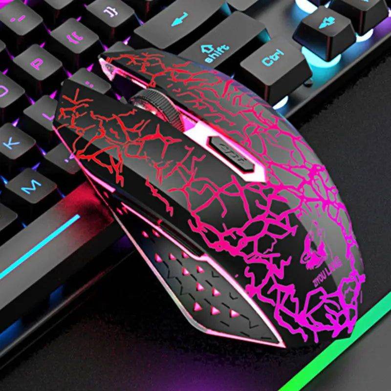 MLNshops RGB Wireless Gaming Keyboard and Mouse