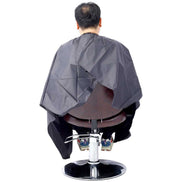 Rear view of Heavy Duty Barber Chair with Hydraulic Pump & Cape, highlighting backrest support and professional salon cape coverage.