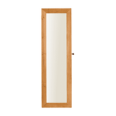 Full-length mirror door for jewelry organization